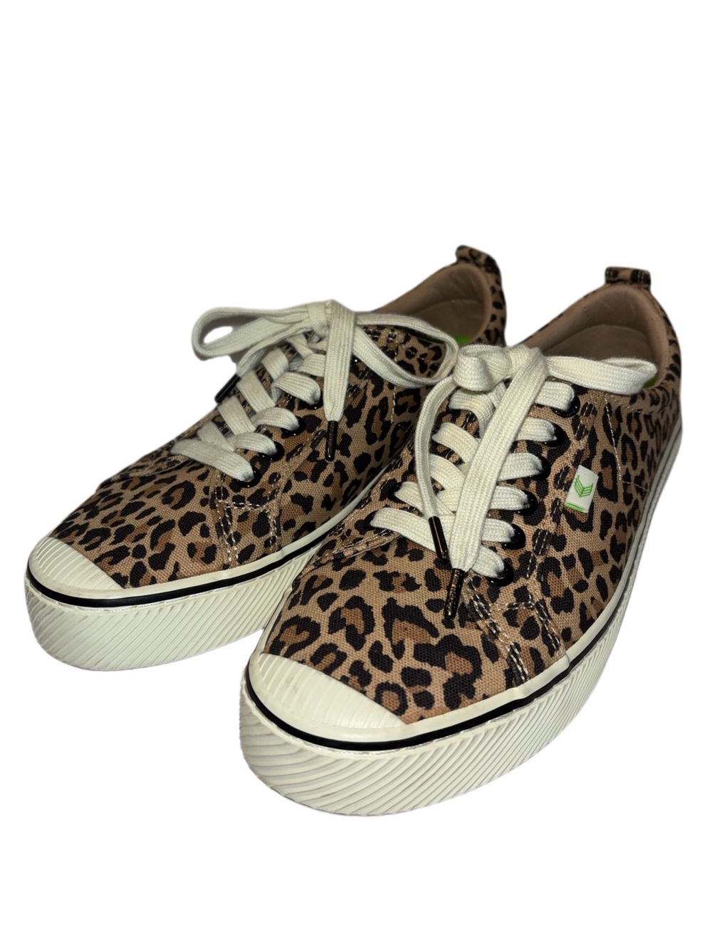 Cariuma OCA Low Canvas Sneakers Leopard Print Unisex Women's Size 10 Men's 8.5 - Picture 2 of 16